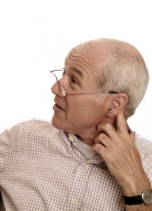 Hearing Loss Older Man