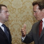 Spam Medvedev Arnold Russian President Medvedev will host California Governor Arnold Shwarzenegger in Moscow on Oct. 10, four months after Medvedev visited Silicon Valley.