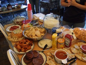 The food at Super Bowl parties is enough to make someone have a heart attack, let alone a stressful game.