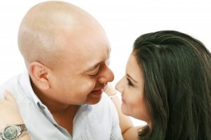 Many women have no problem finding their man attractive, even if he loses his hair.