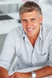 Mid age man, smiling, portrait