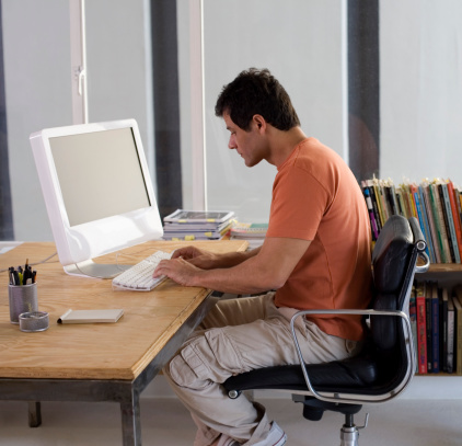 Typing on a computer keyboard