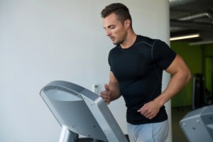 Your weight-loss program should include regular aerobic exercise, such as walking or jogging on the treadmill at your gym.
