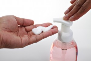 Some antibacterial soaps may contain ingredients that can cause hormonal disruptions, including lowering of testosterone to levels that are less than optimal.