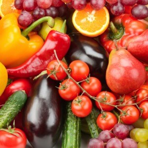 Eating plenty of fresh fruits and vegetables can help stave off serous cardiovascular disease and erection problems.