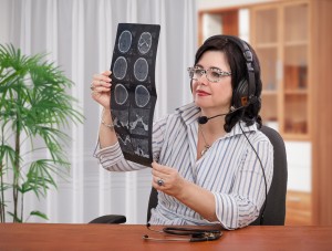 Telemedicine gives doctors easy access to their patients' digitized medical records and diagnostic data.