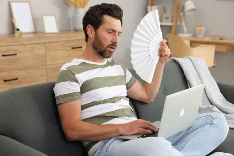 man researching about masturbation and ED
