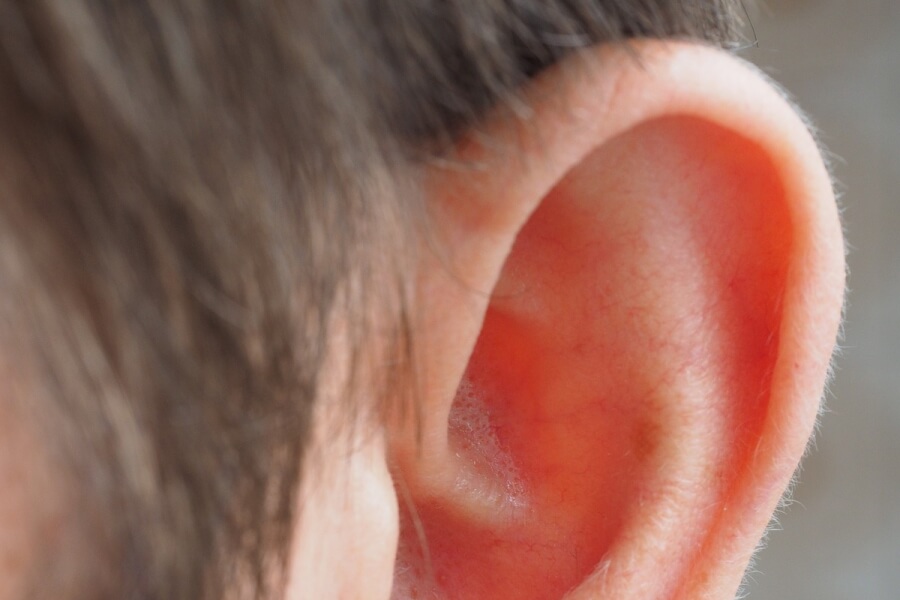 Man's ear.