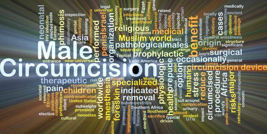 Male circumcision.