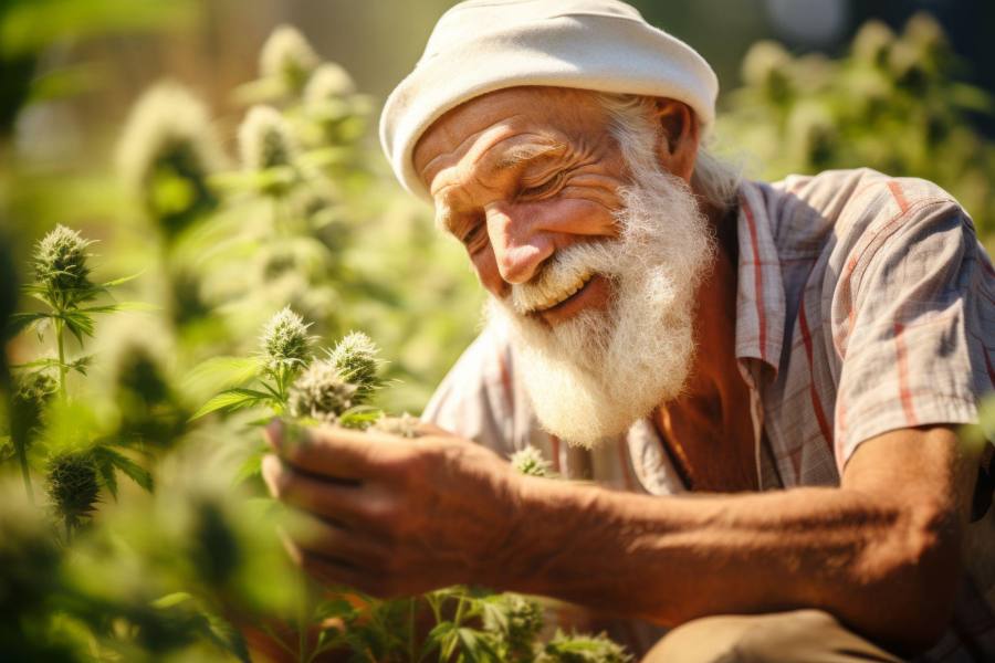harvesting marijuana