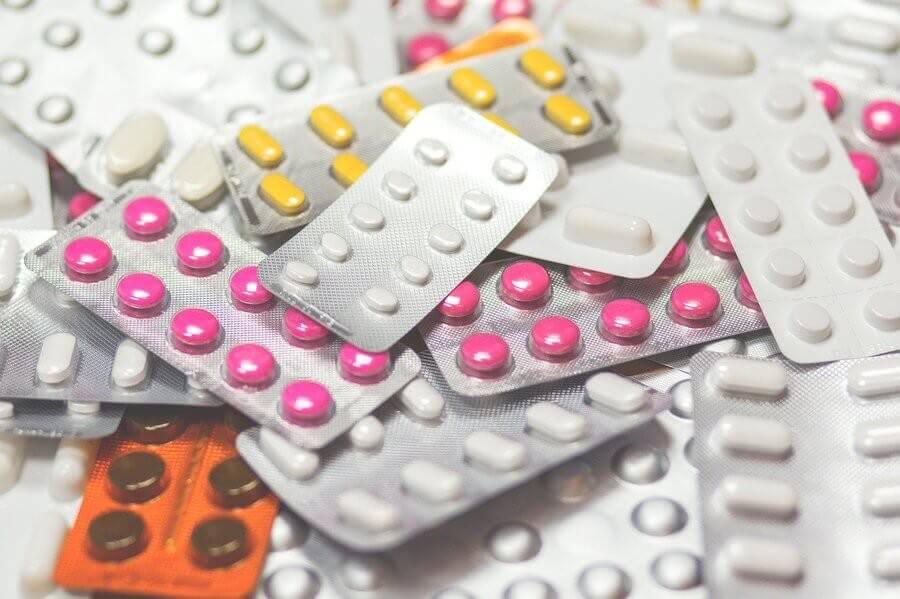 Pill packs.