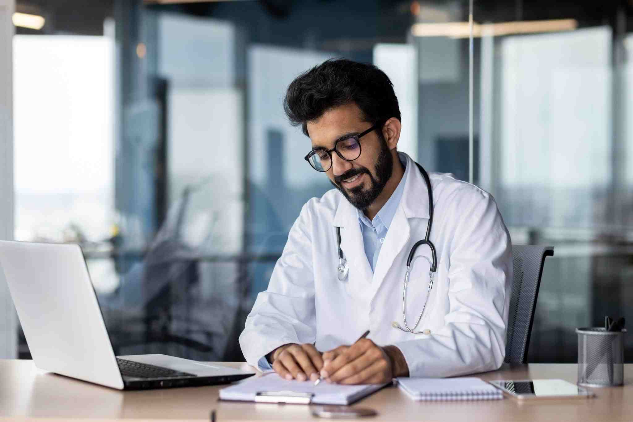 doctor writing a prescription
