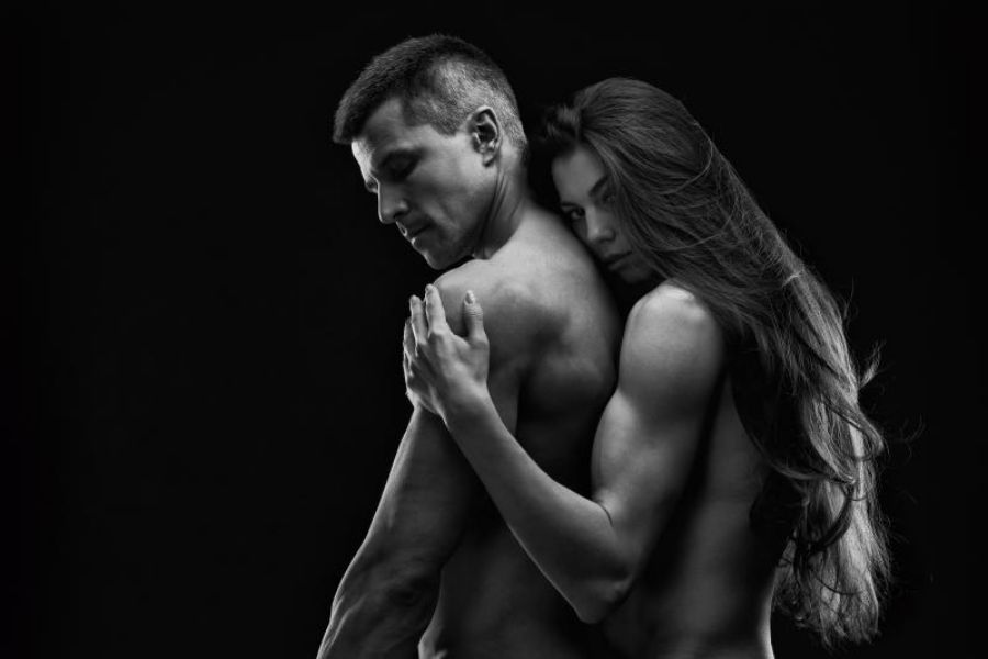 Couple hugging