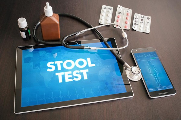 Words "Stool Test" written on an Ipad Words "Stool Test" written on an Ipad