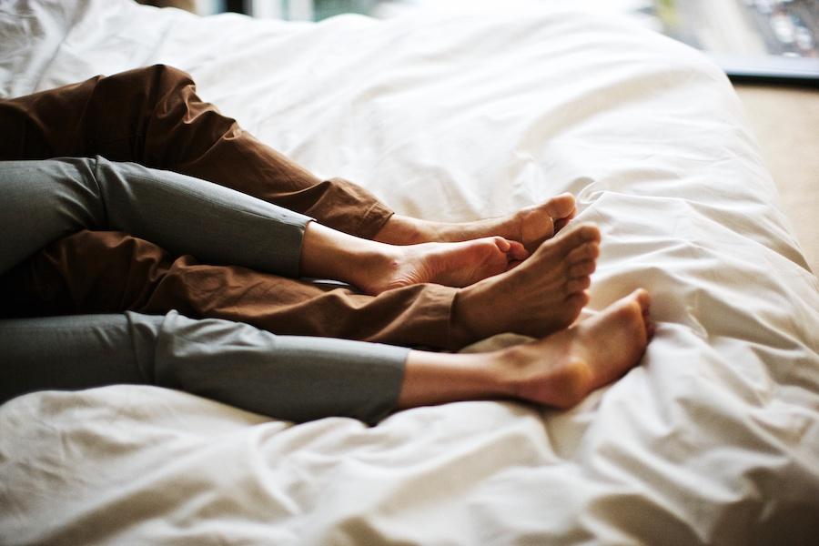 Couple on the bed Couple on the bed