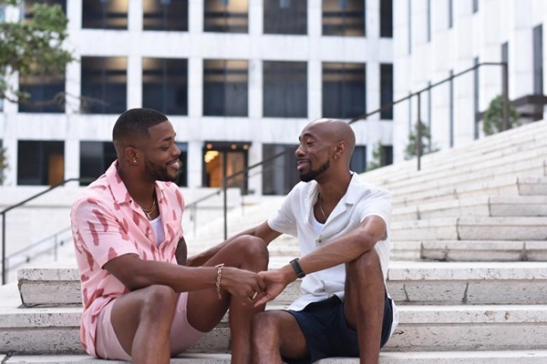 Happy gay couple Happy gay couple