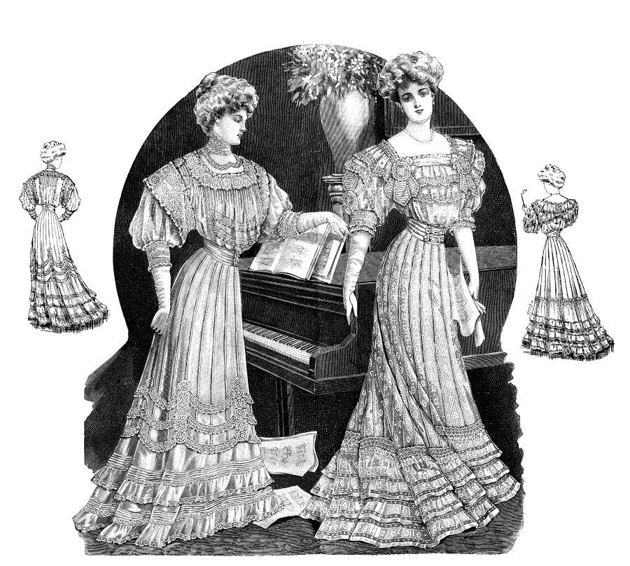 old-fashioned dresses