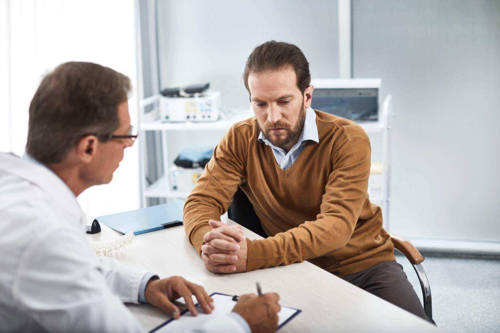 patient and doctor in consultation