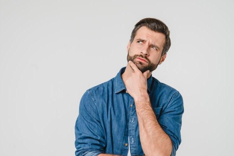 man wondering