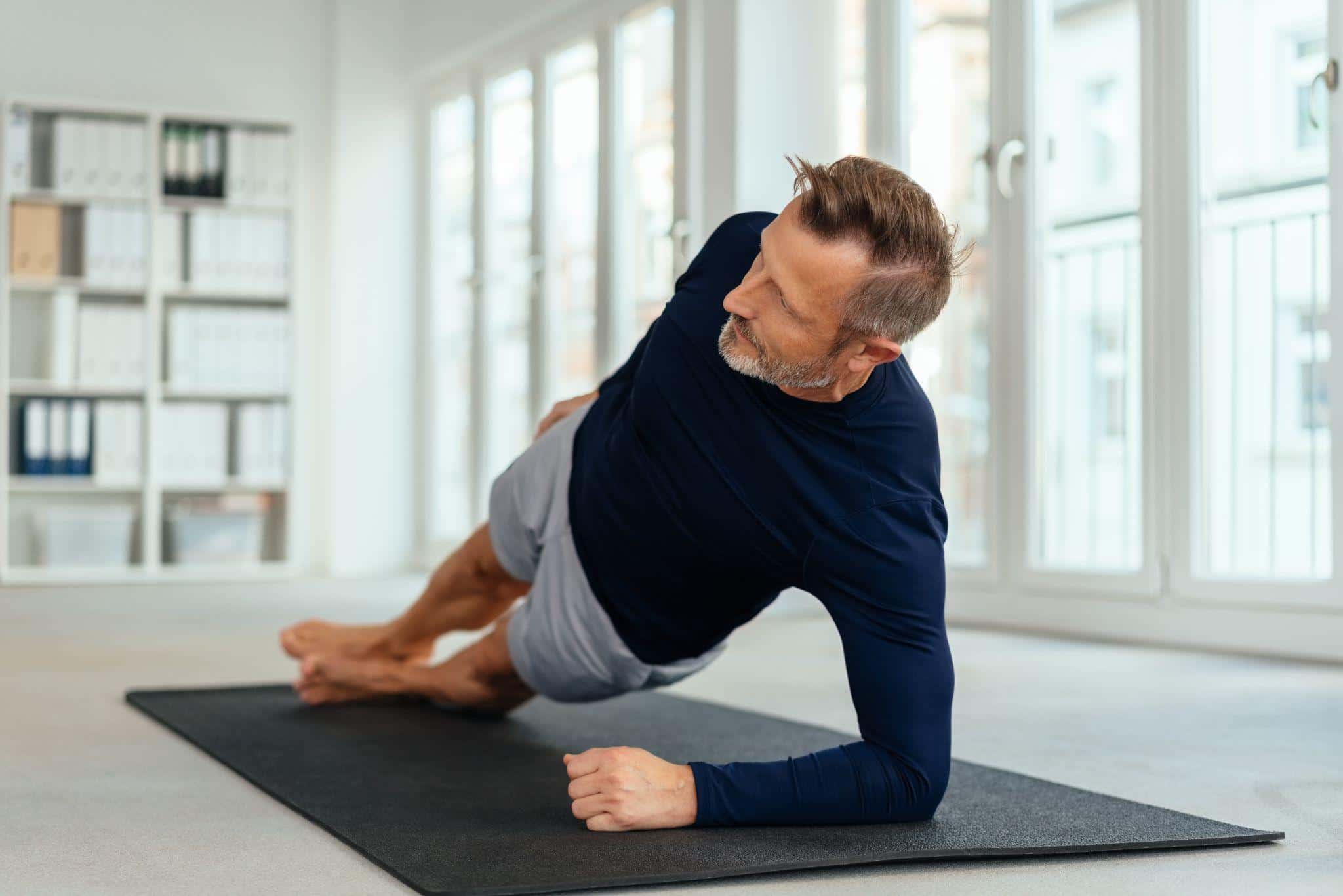man exercising