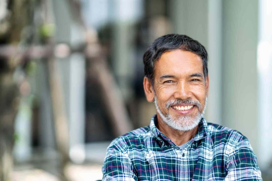 middle-aged man smiling