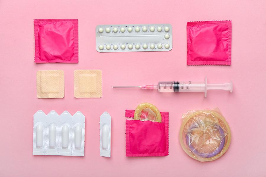 condoms and pills