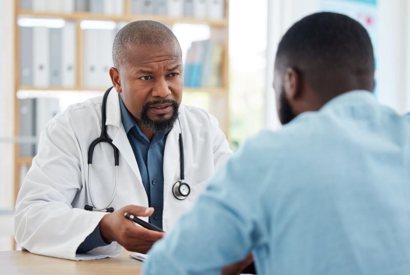 talking with a doctor about priapism