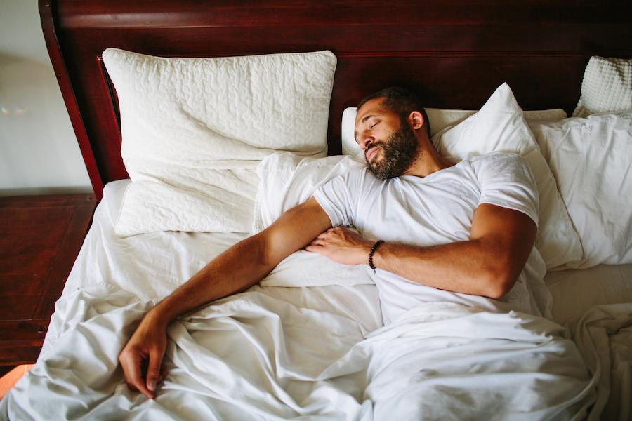 man sleeping