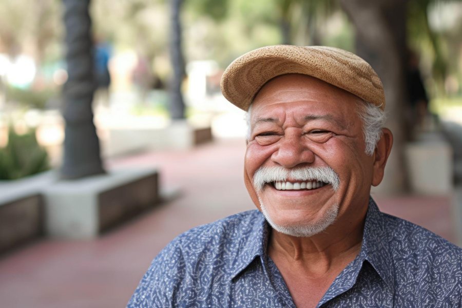 smiling man who takes cialis