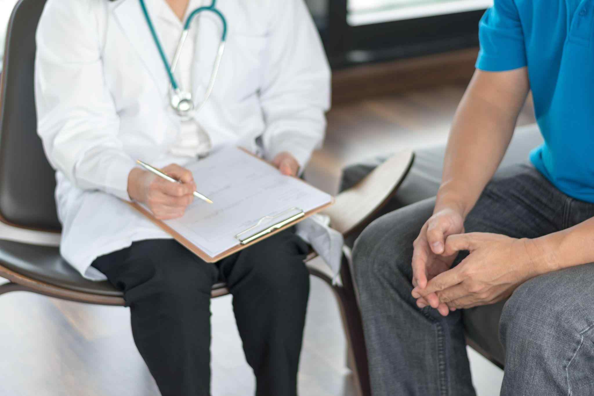 patient at the doctor's