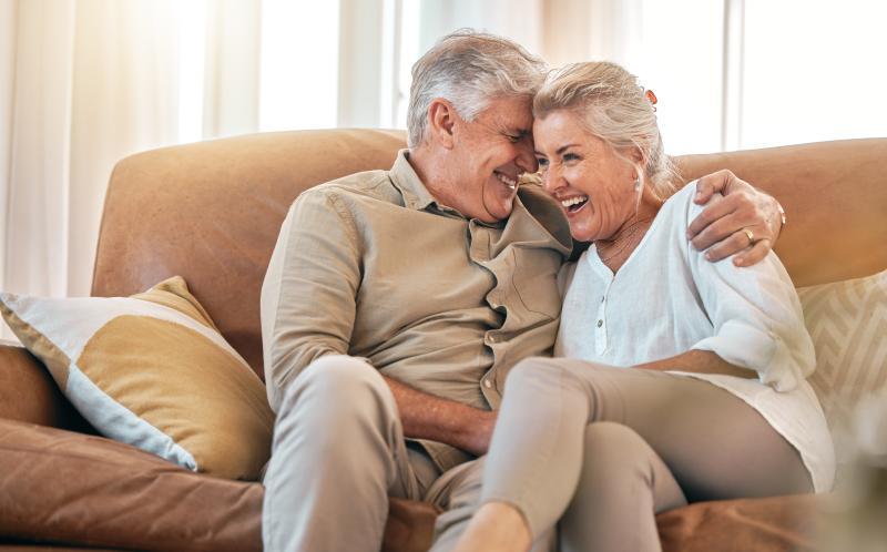 happy elderly couple