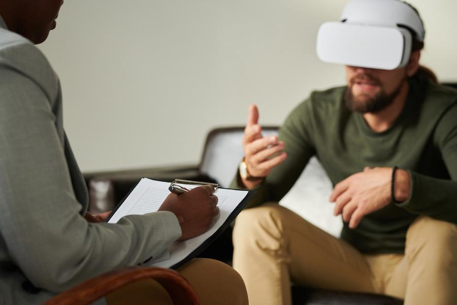 VR therapy session