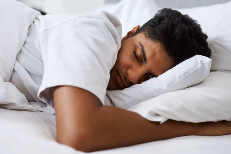 man sleeping