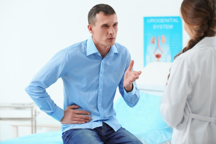 patient asking a doctor about priapism