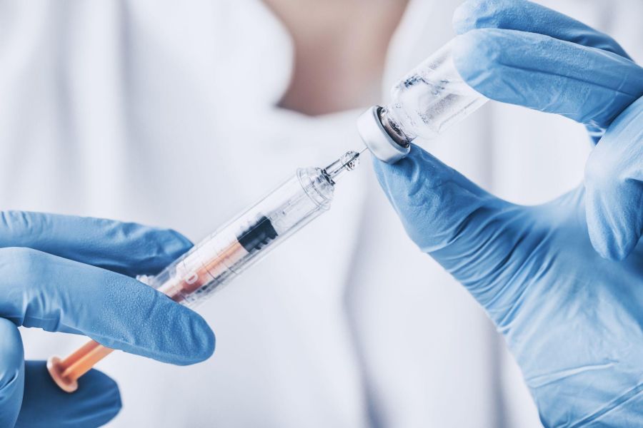 drawing up injectable medication