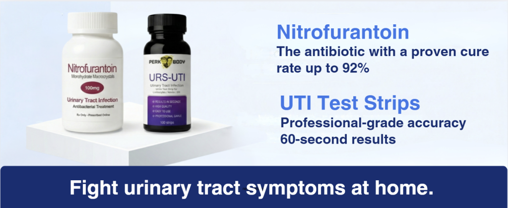 Nitrofurantoin 100mg and UTI Test Strips for Home Treatment