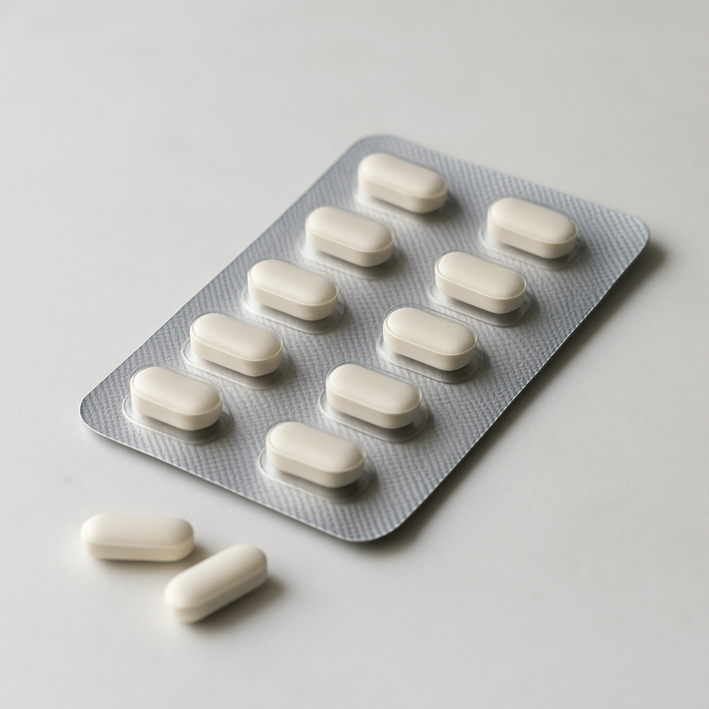 Pill bottle and capsules representing doxycycline for chlamydia treatment on a pharmacy counter.