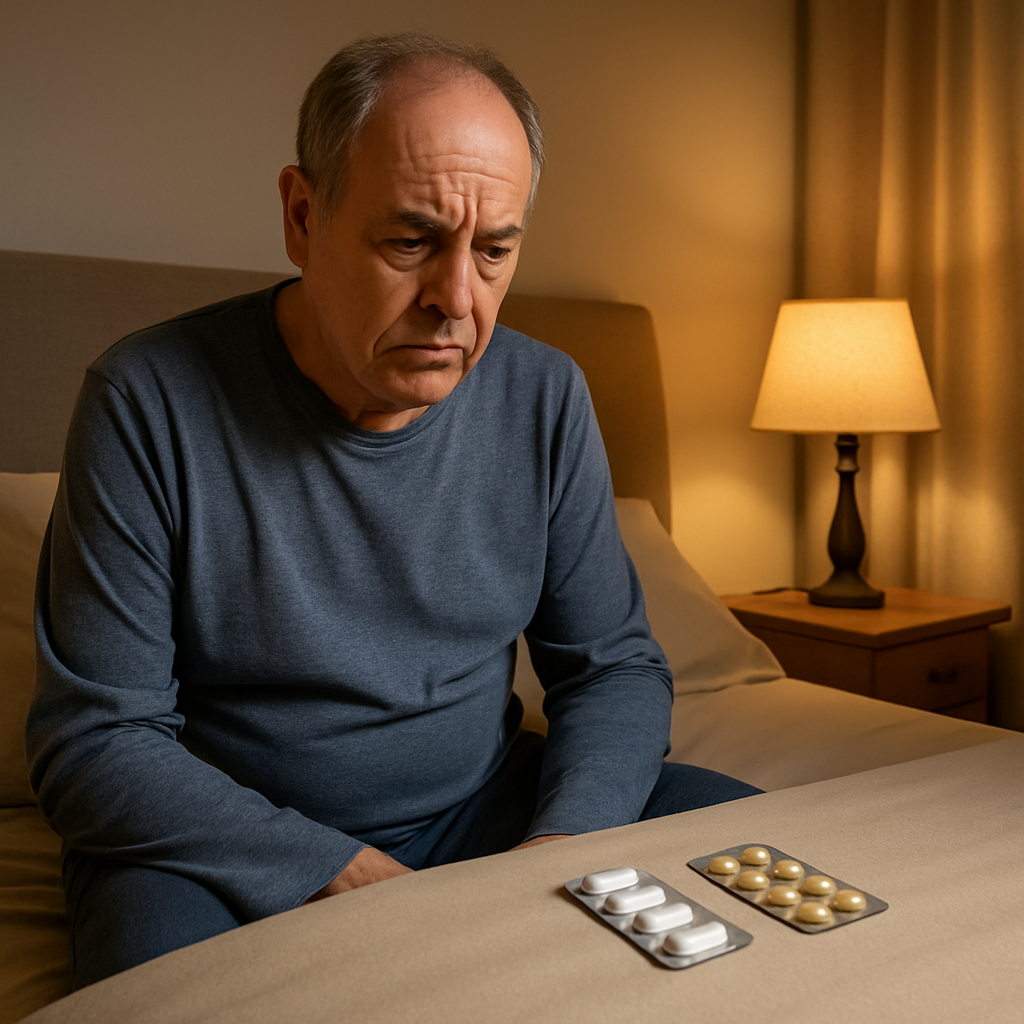 Two prescription sleep aid bottles illustrating the suvorexant vs zolpidem safety comparison.