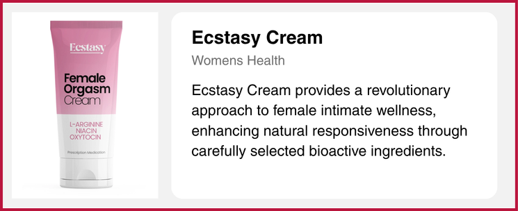 Ecstasy Cream female orgasm cream with L-arginine and oxytocin