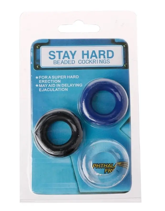 Stay Hard Beaded Cock Ring